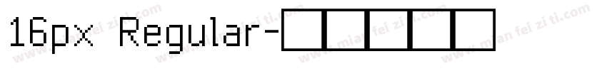 16px Regular字体转换